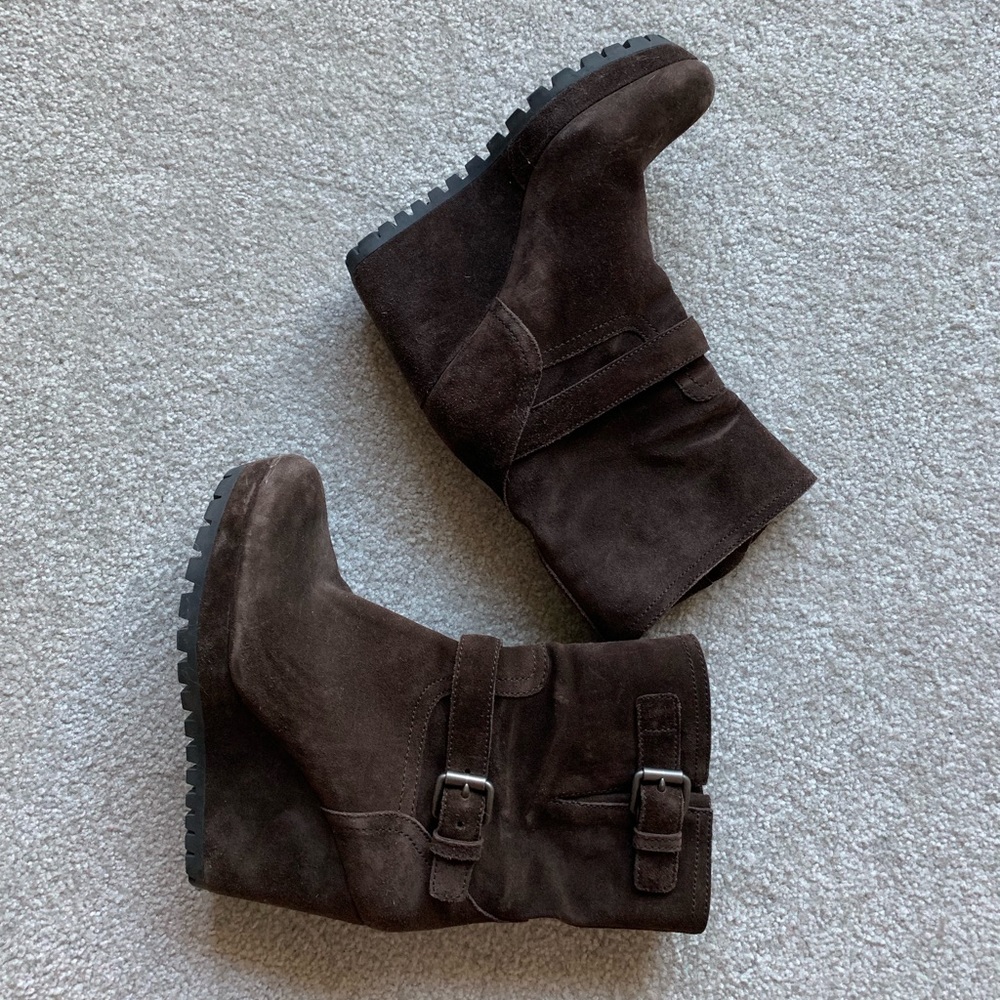 Prada wedge booties